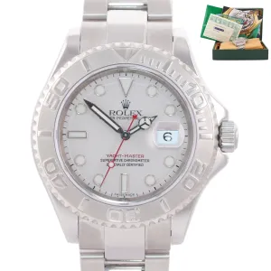 PAPERS MINT Rolex Yacht-Master 16622 Steel Platinum Rolesium 40mm Watch Box