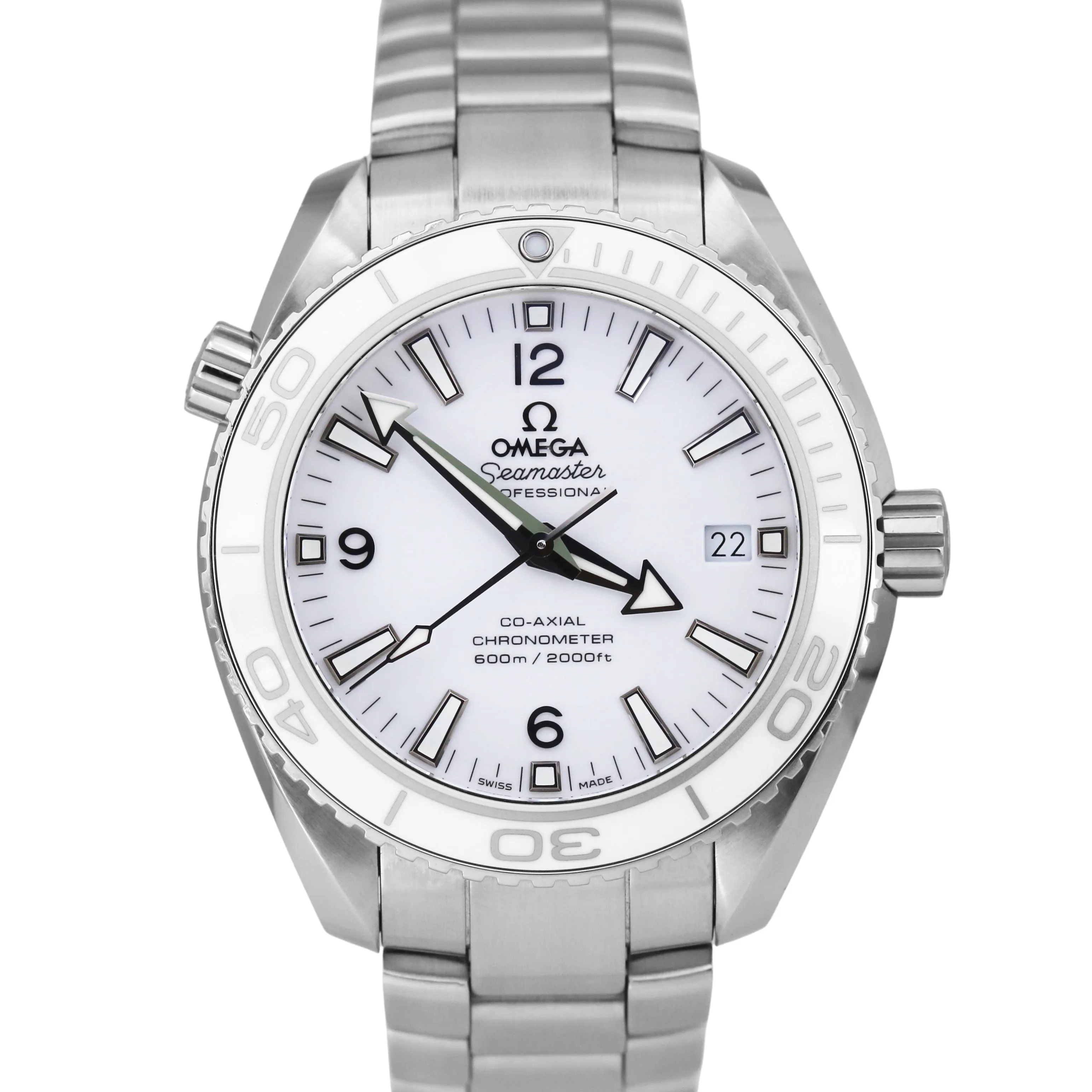 PAPERS OMEGA Seamaster Planet Ocean 600M WHITE 232.30.42.21.04.001 42mm B P