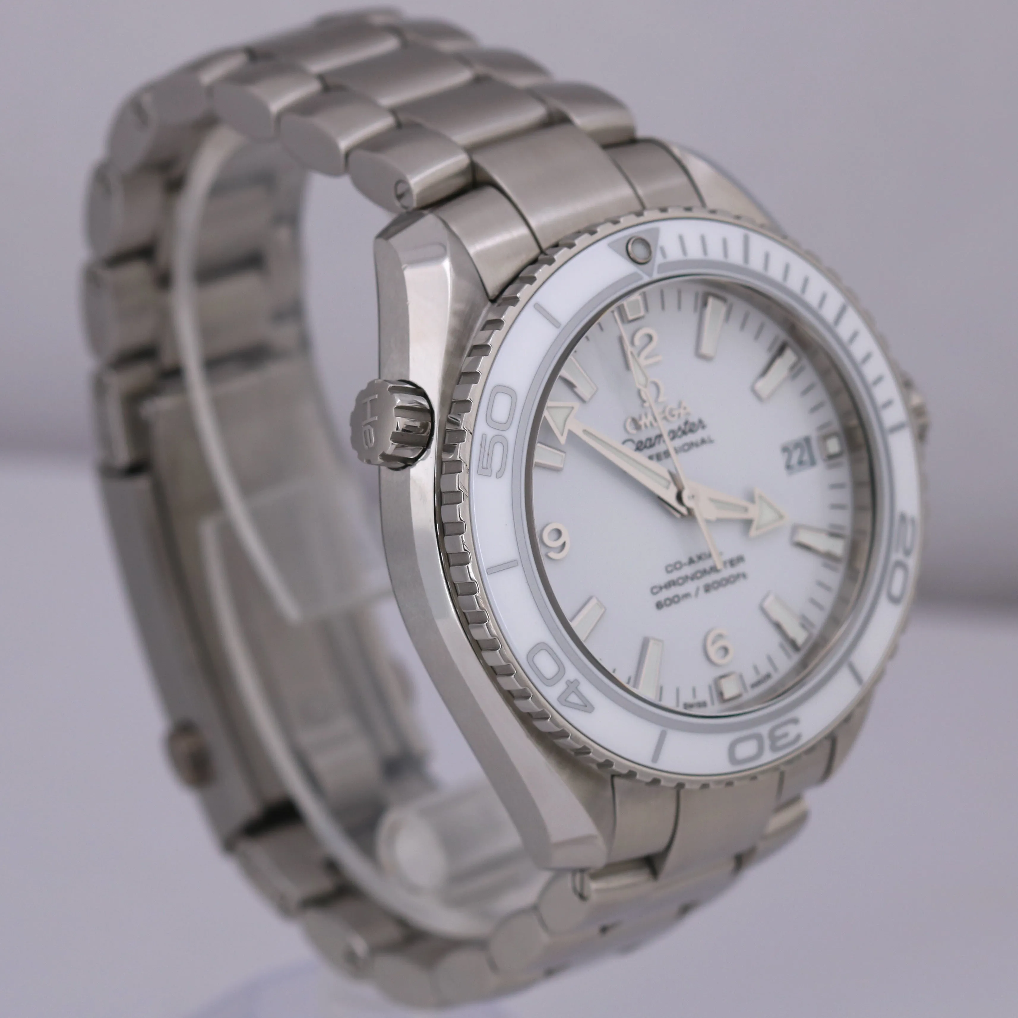 PAPERS OMEGA Seamaster Planet Ocean 600M WHITE 232.30.42.21.04.001 42mm B P