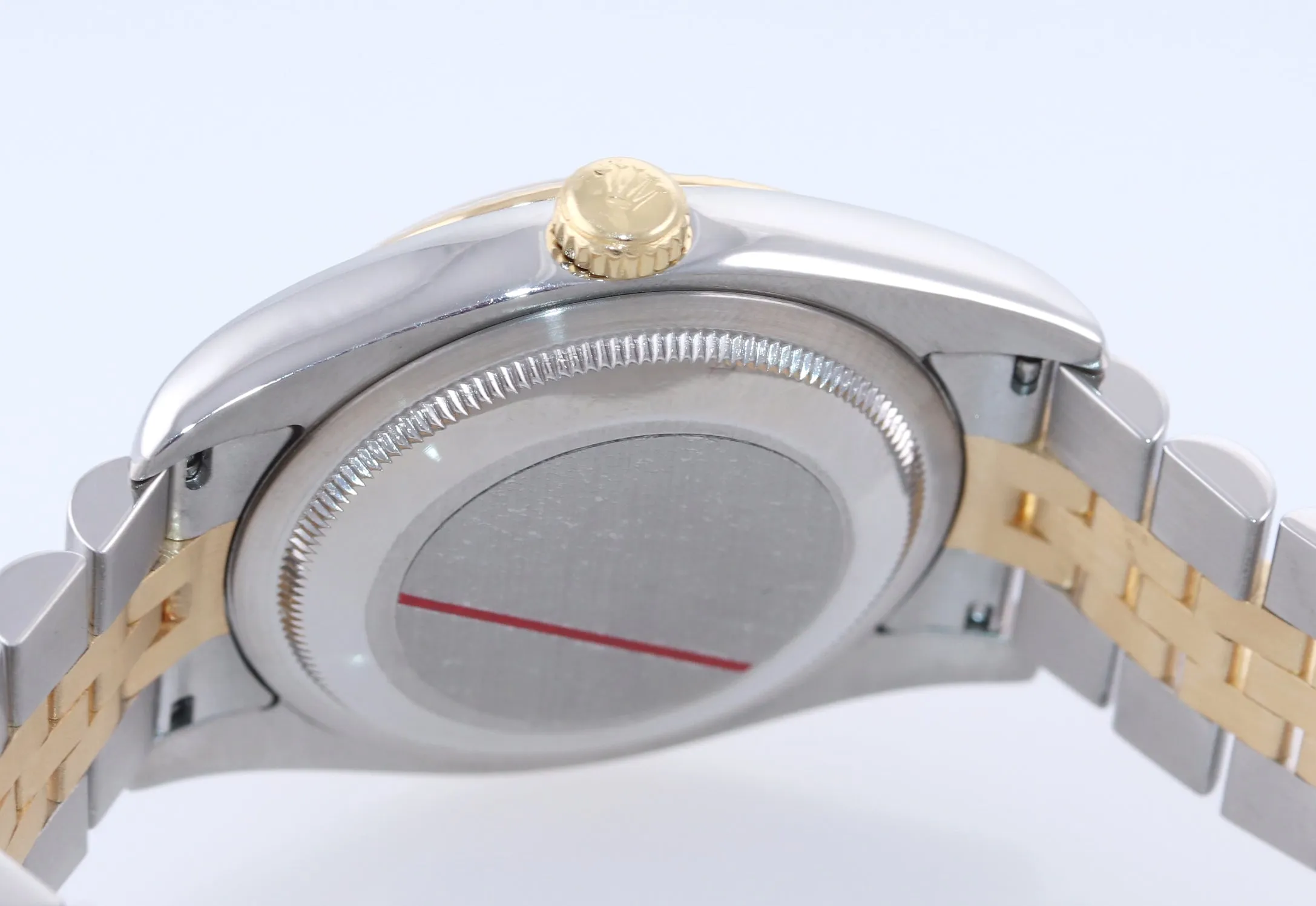 PAPERS Rolex DateJust Jubilee 36mm Silver Diamond 116233 18k Gold Two Tone Watch