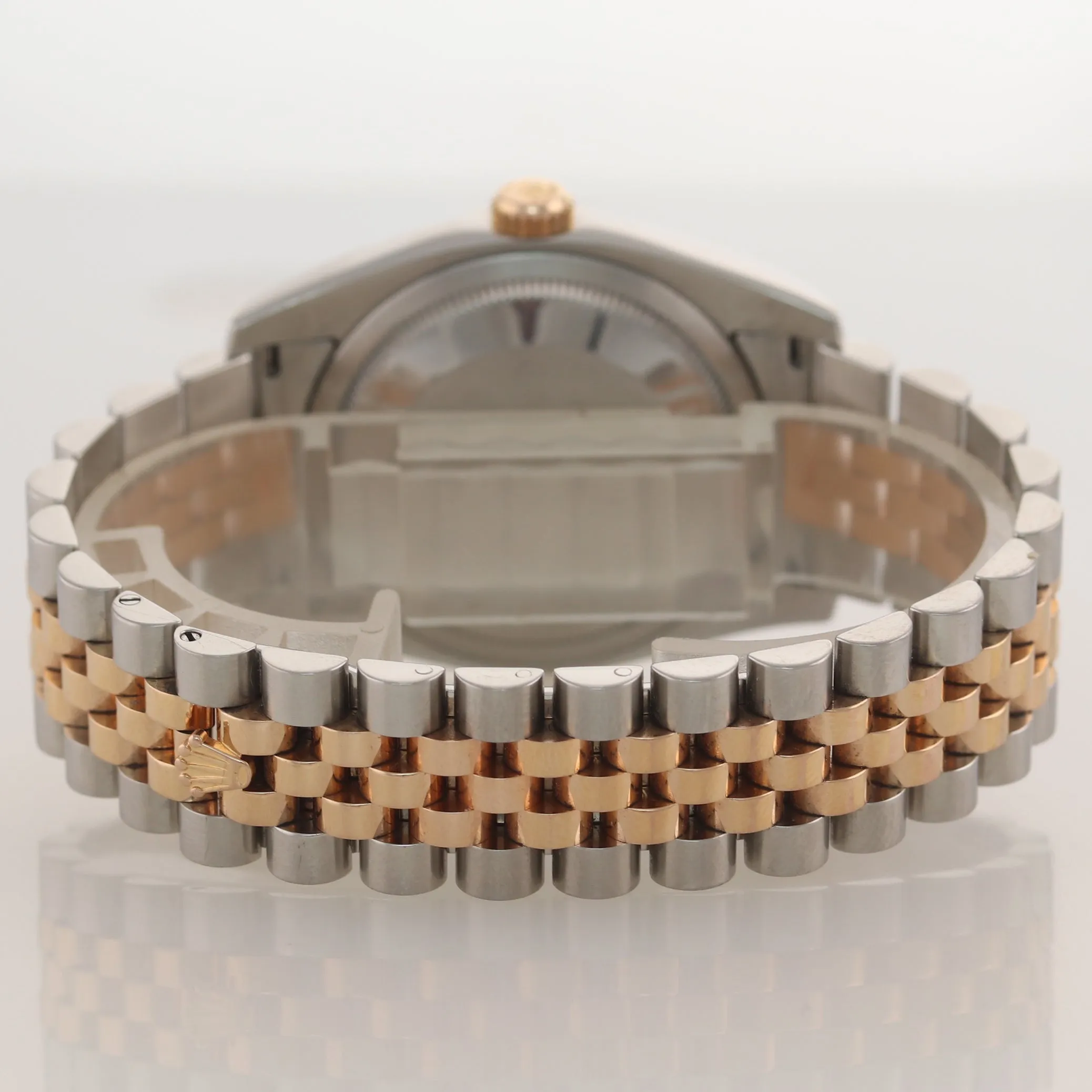 PAPERS Rolex DateJust Jubilee Band 36mm 116231 18k ROSE GOLD White Roman Watch