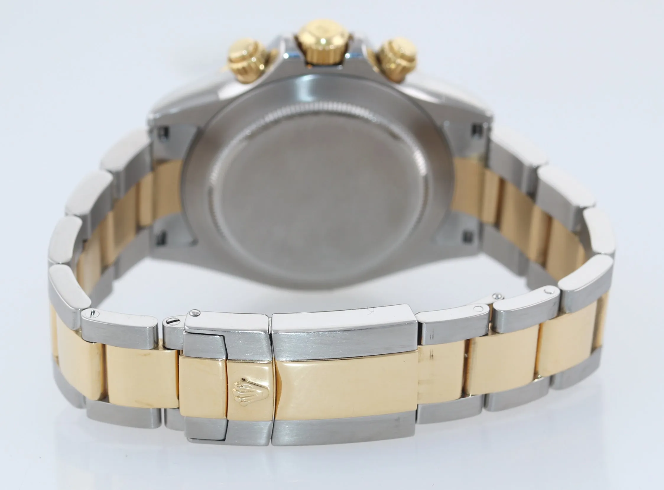 PAPERS Rolex Daytona 116523 Champagne Steel 18k Yellow Gold Two Tone Steel Watch