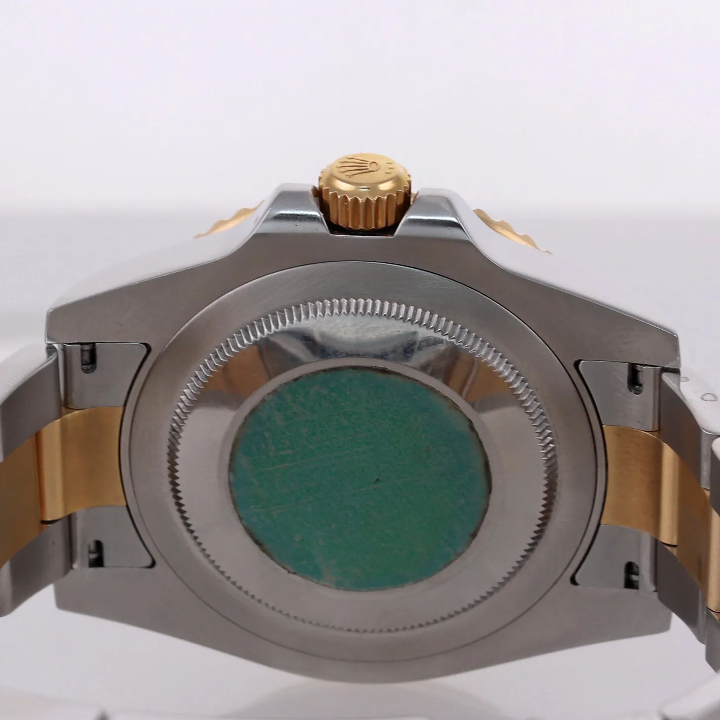 PAPERS Rolex GMT-Master 2 Ceramic 116713 Black Green Two Tone Steel Gold Watch