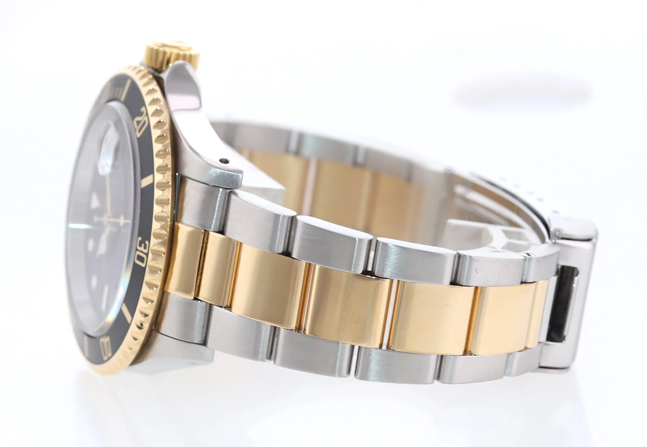 PAPERS Rolex Submariner 16613 18k Gold Steel Two Tone Black 40mm Watch Box