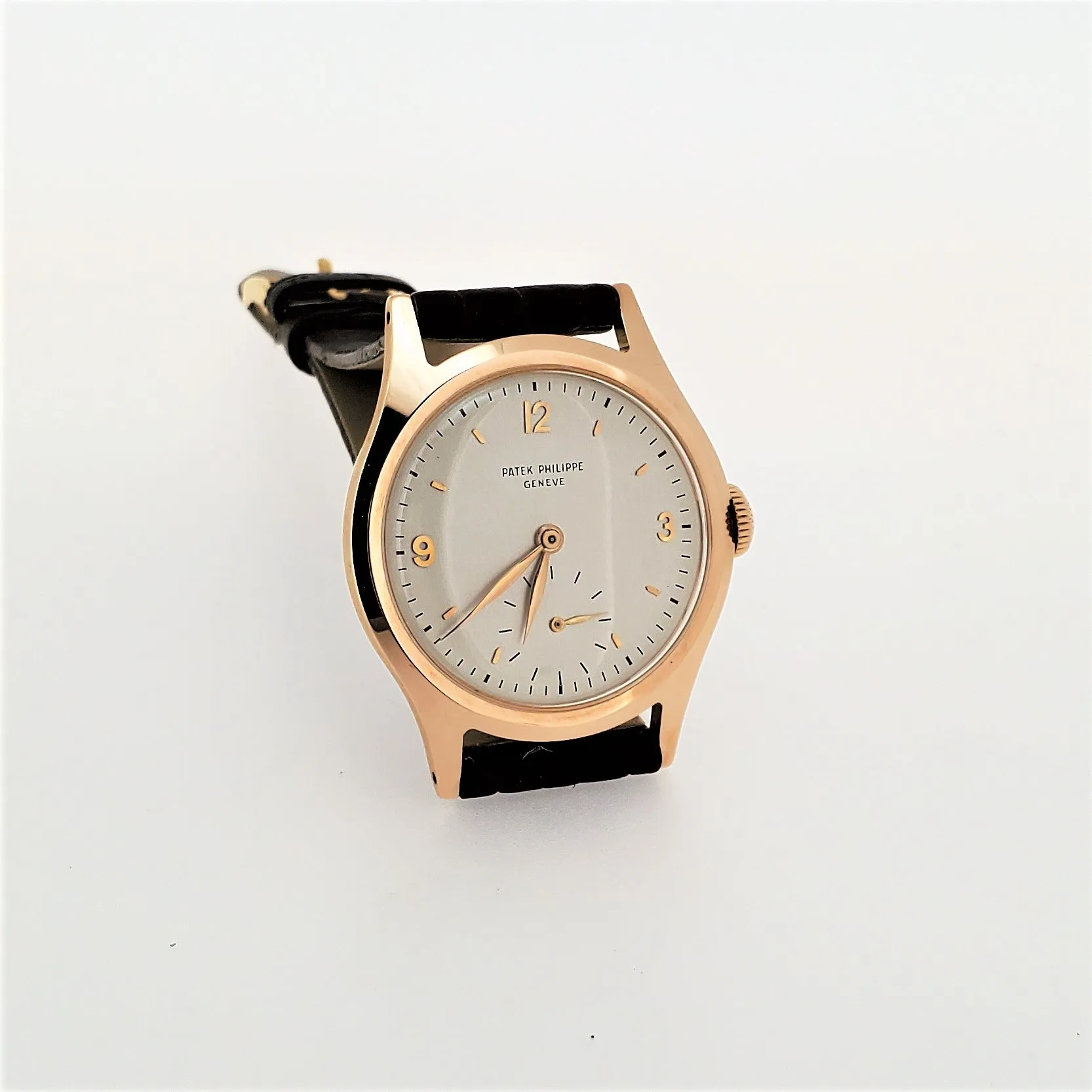 Patek Philippe 565R Vintage Water Restitant Calatrava Rose Gold Watch Circa 1949
