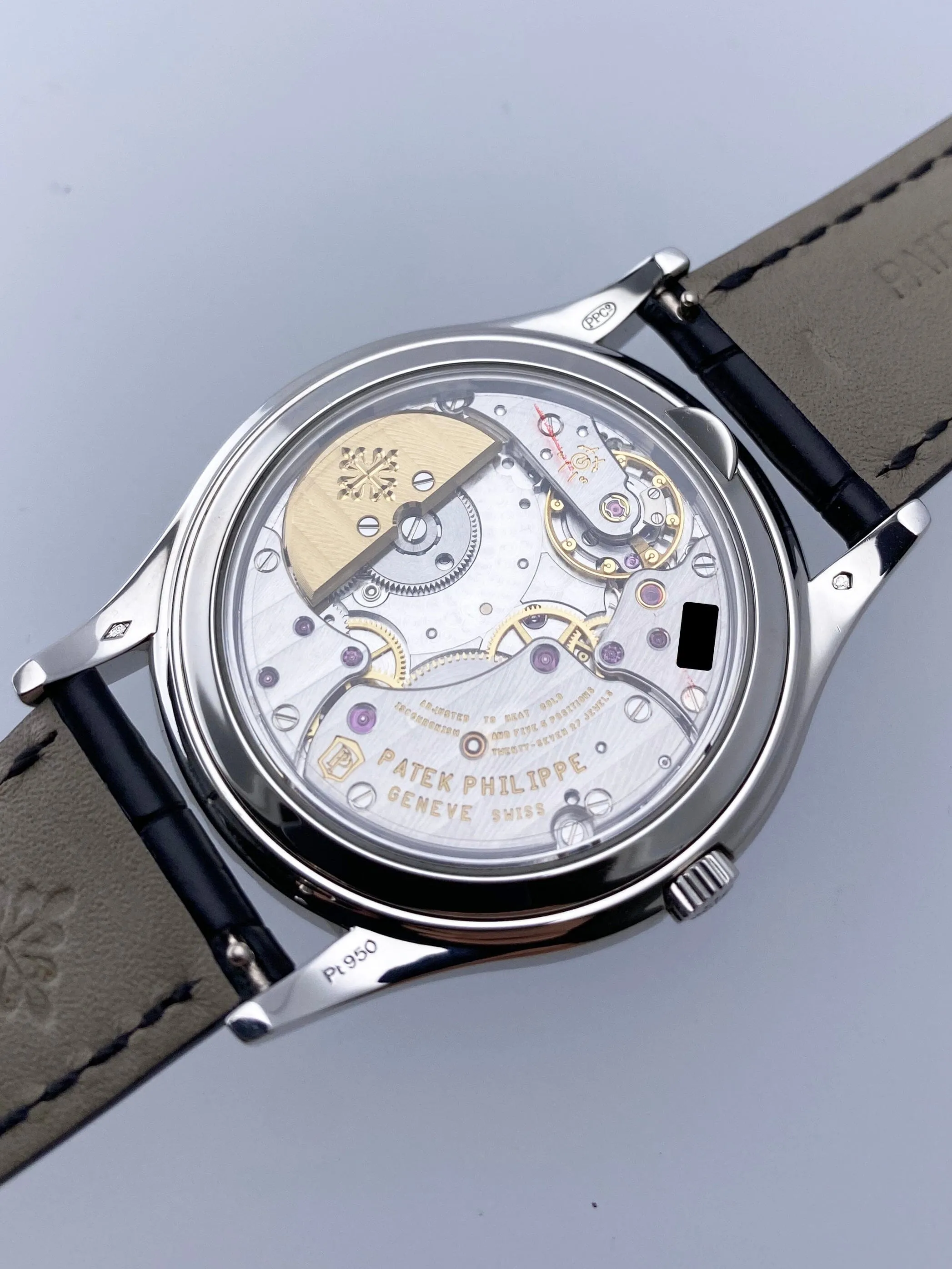 Patek Philippe Grand Complications 5140P Diamond Black Dial Mens Watch Box Papers