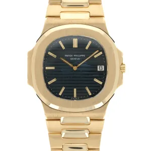 Patek Philippe Yellow Gold Nautilus Jumbo Watch Ref. 3700