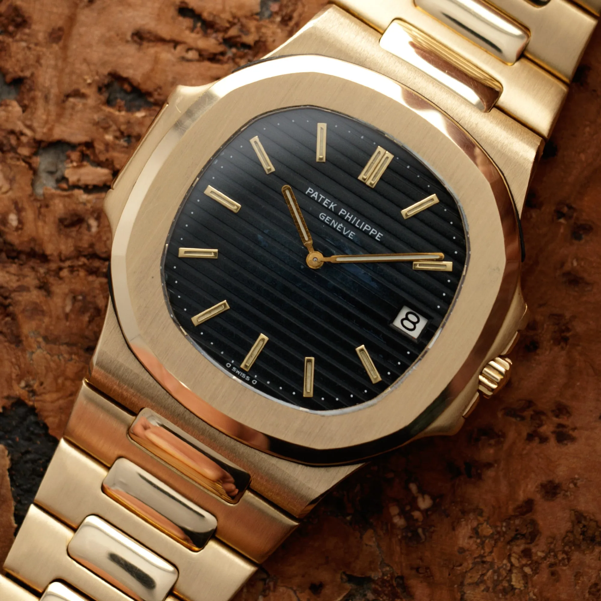 Patek Philippe Yellow Gold Nautilus Jumbo Watch Ref. 3700