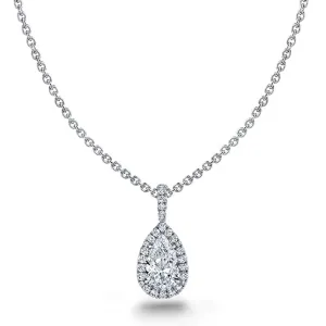 Pear Shaped Diamond Necklace