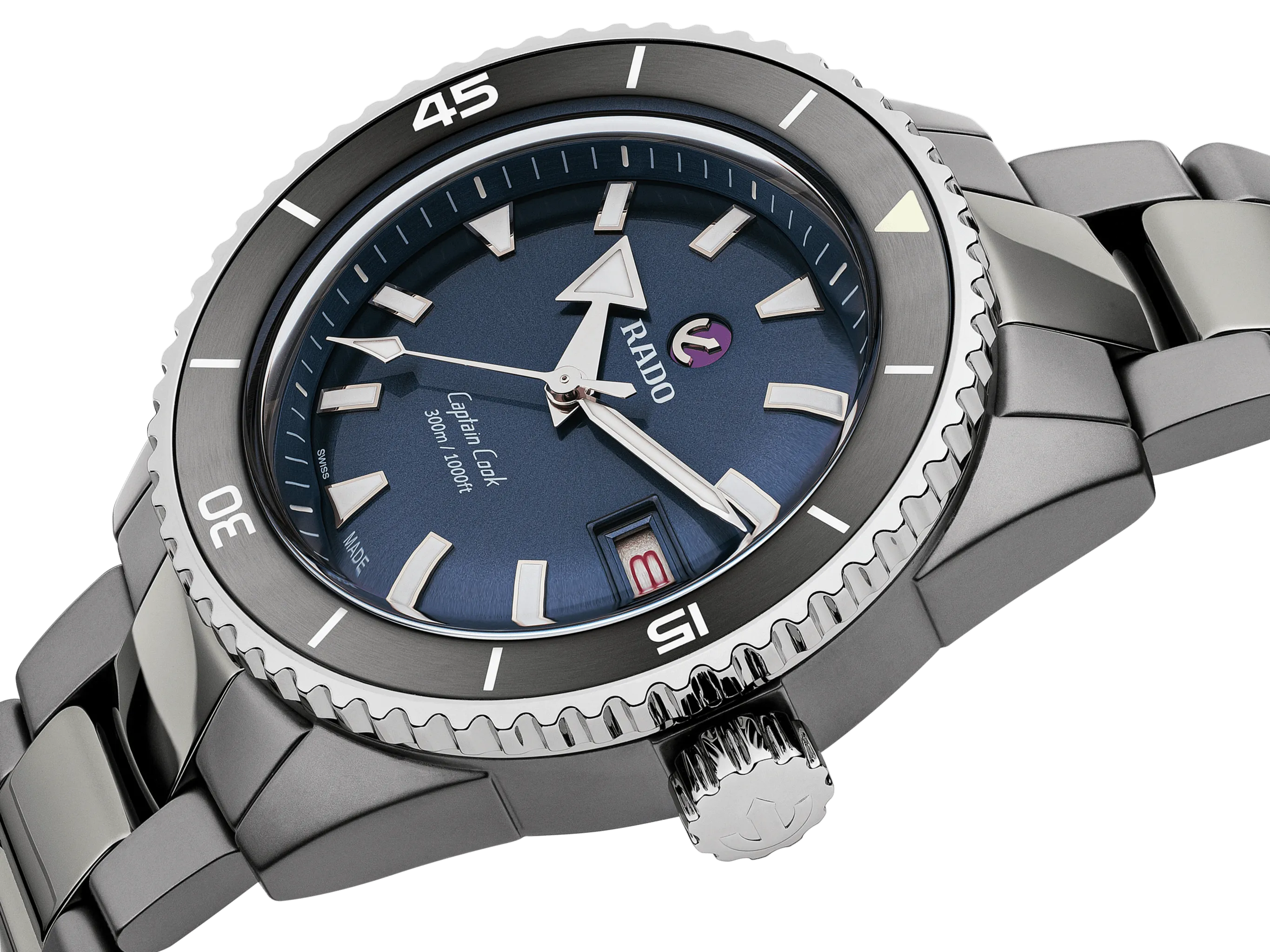 RADO Captain Cook Plasma High-Tech Ceramic Diver 43mm Men's Watch R32144202