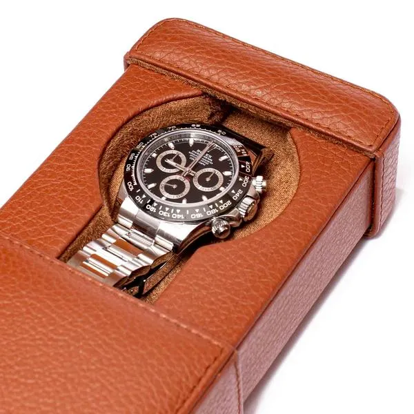 Rapport - Berkeley Single Watch Slipcase in Brown Leather | D161