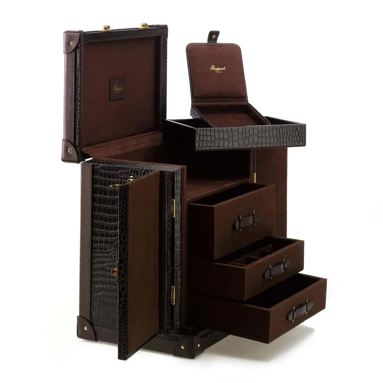 Rapport - Brompton Accessory Trunk in Brown Croco | J162