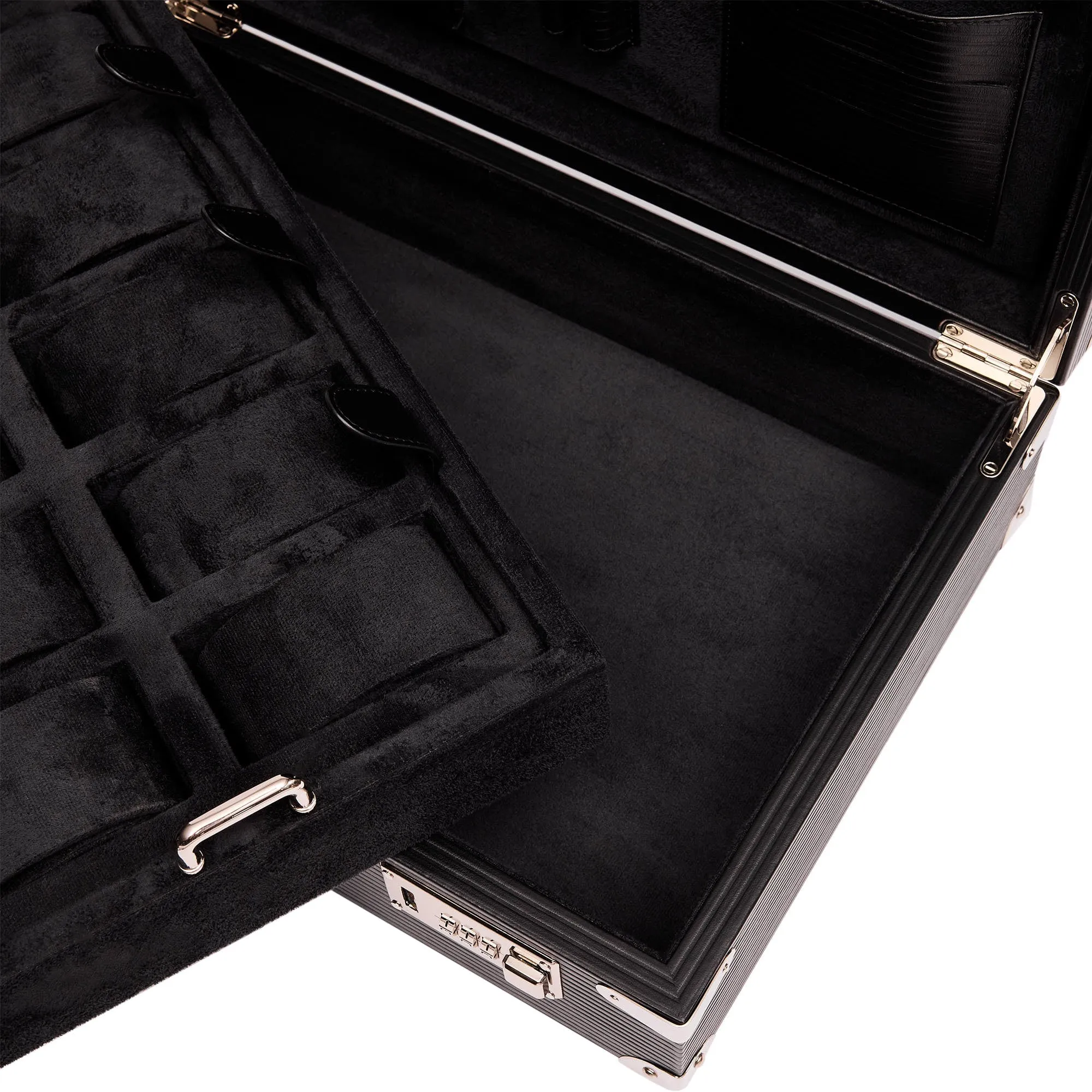 Rapport - Nova 10 Watch Briefcase in Black Leather | D344