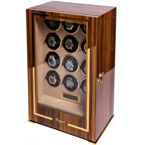Rapport - Paramount 12-Unit Watch Winder in Walnut | W312