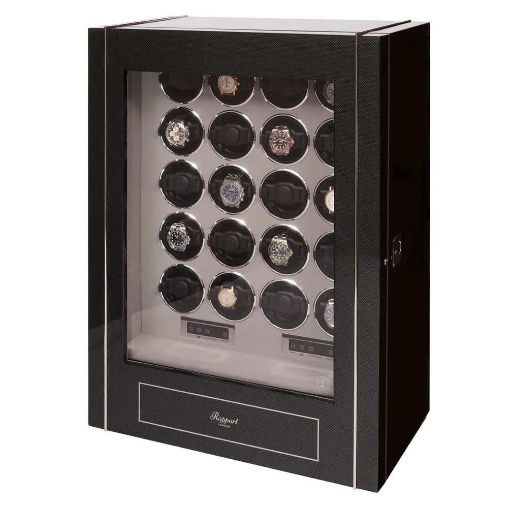 Rapport - Paramount 20-Unit Watch Winder in Carbon | W230