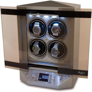 Rapport - Templar Watch Winder Quad in Silver | W310