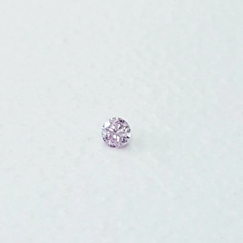 Rare Fancy Color Pink Loose Diamond Natural Original Round Cut  0.01ct 1.4mm