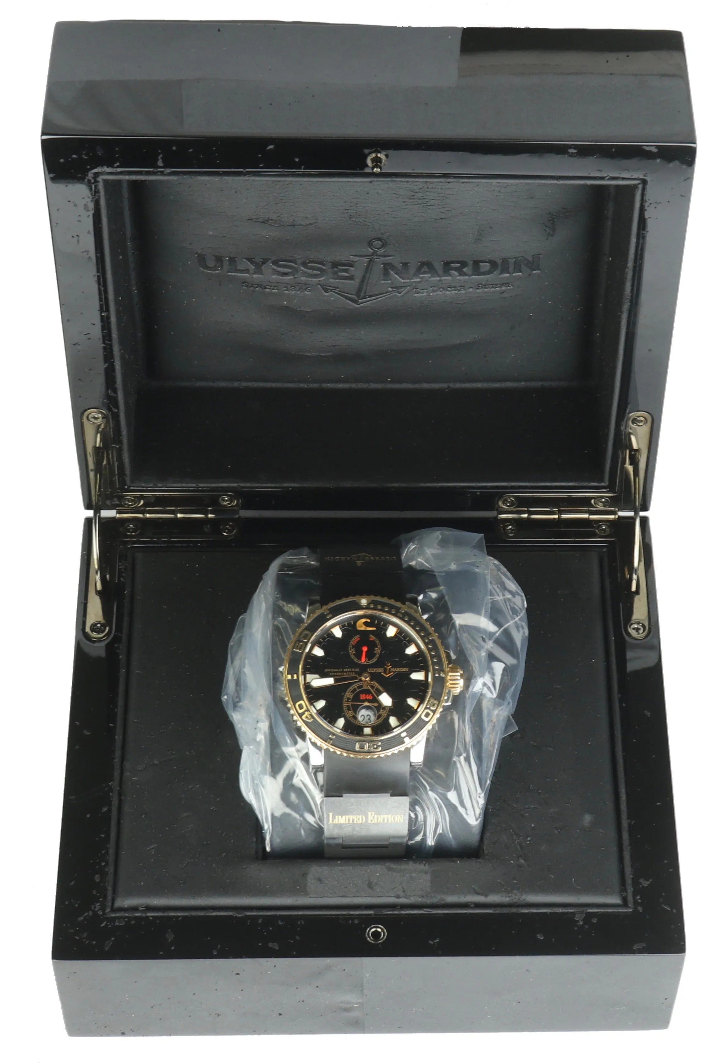 RARE Ulysse Nardin Maxi Marine Two-Tone Diver 18K Gold Stainless 42.7mm 263-33