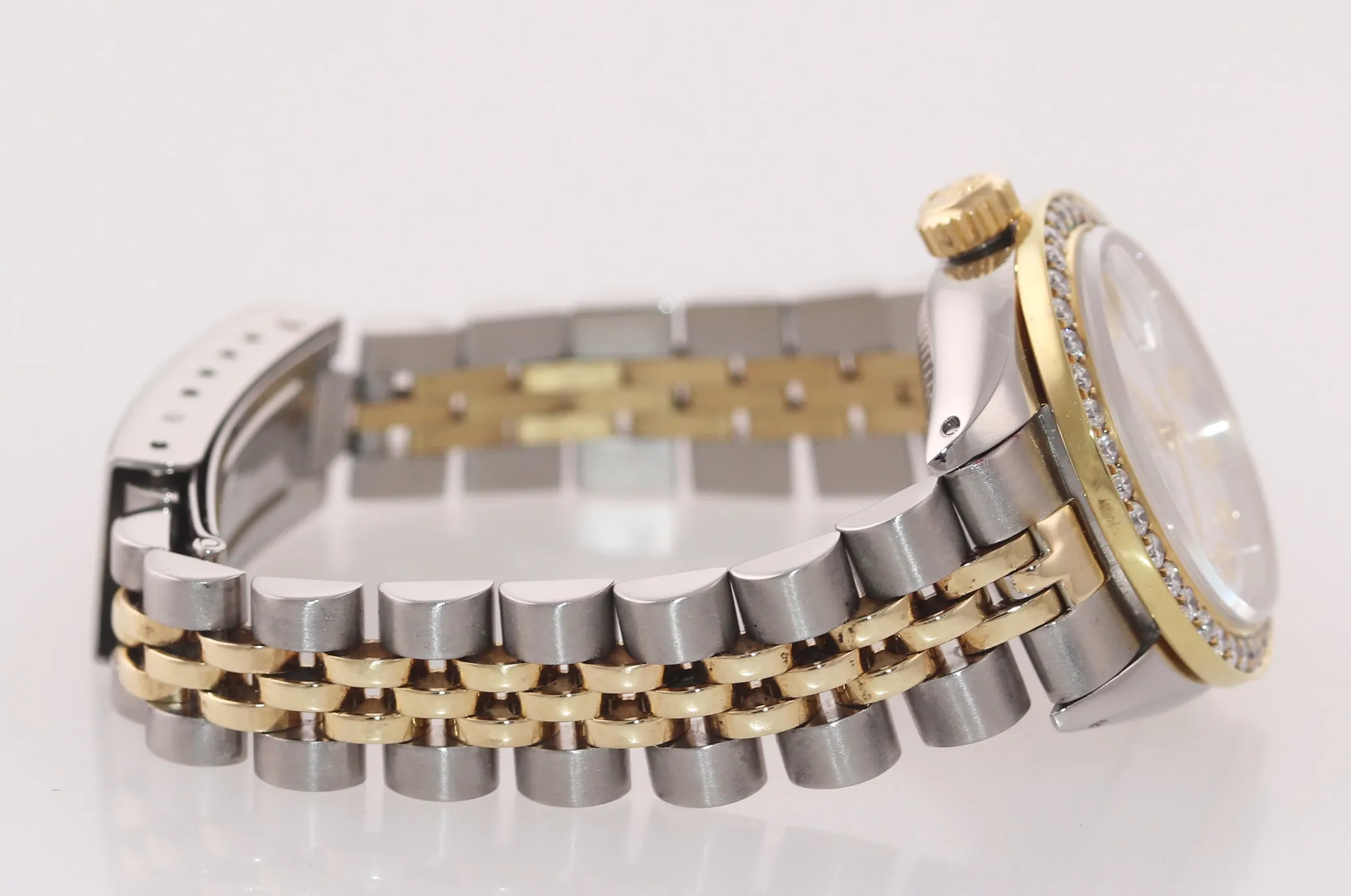 Rolex 6917 Two Tone 18k Gold 26mm mother of pearl diamond Bezel Jubilee Watch Box