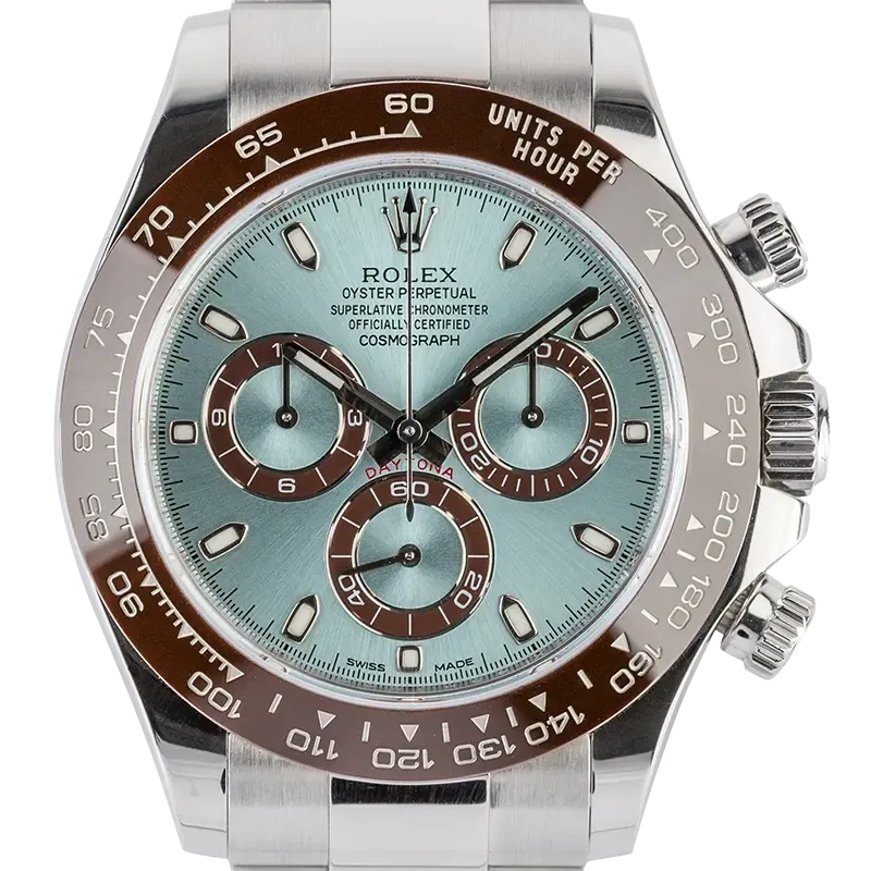 Rolex Cosmograph Daytona Platinum Ice Blue/Index 116506