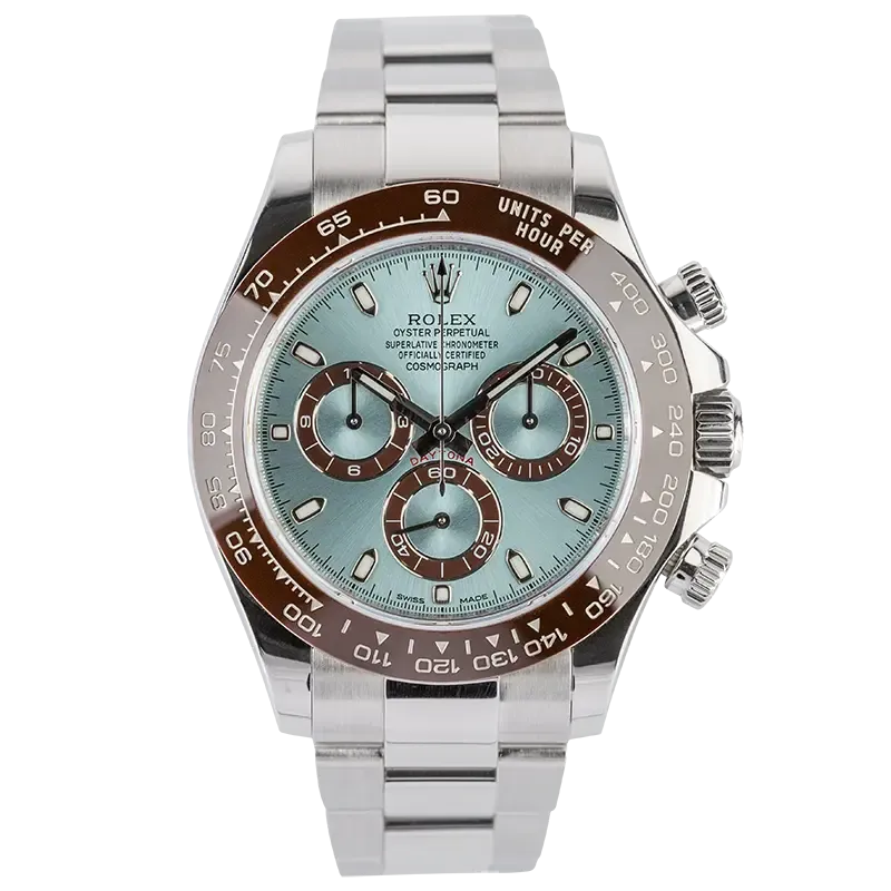 Rolex Cosmograph Daytona Platinum Ice Blue/Index 116506