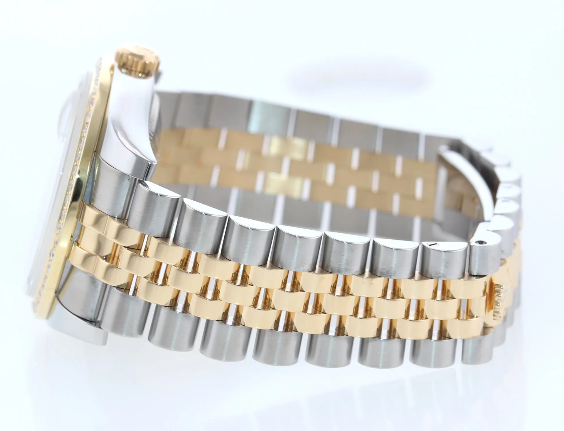 Rolex Date Just Super Jubilee 116233 MOP Diamond Two Tone Gold Watch Box