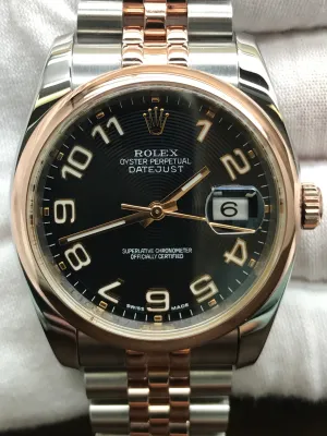 Rolex Datejust 36mm 116201 Black Dial Automatic Watch