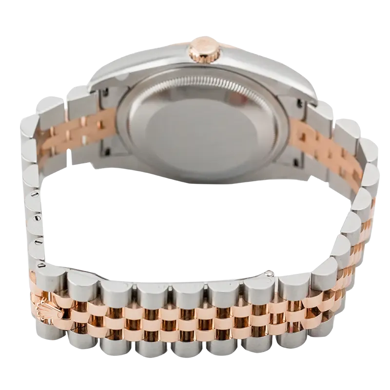 Rolex DateJust 36mm Steel and Rose Gold Black/Roman 116201