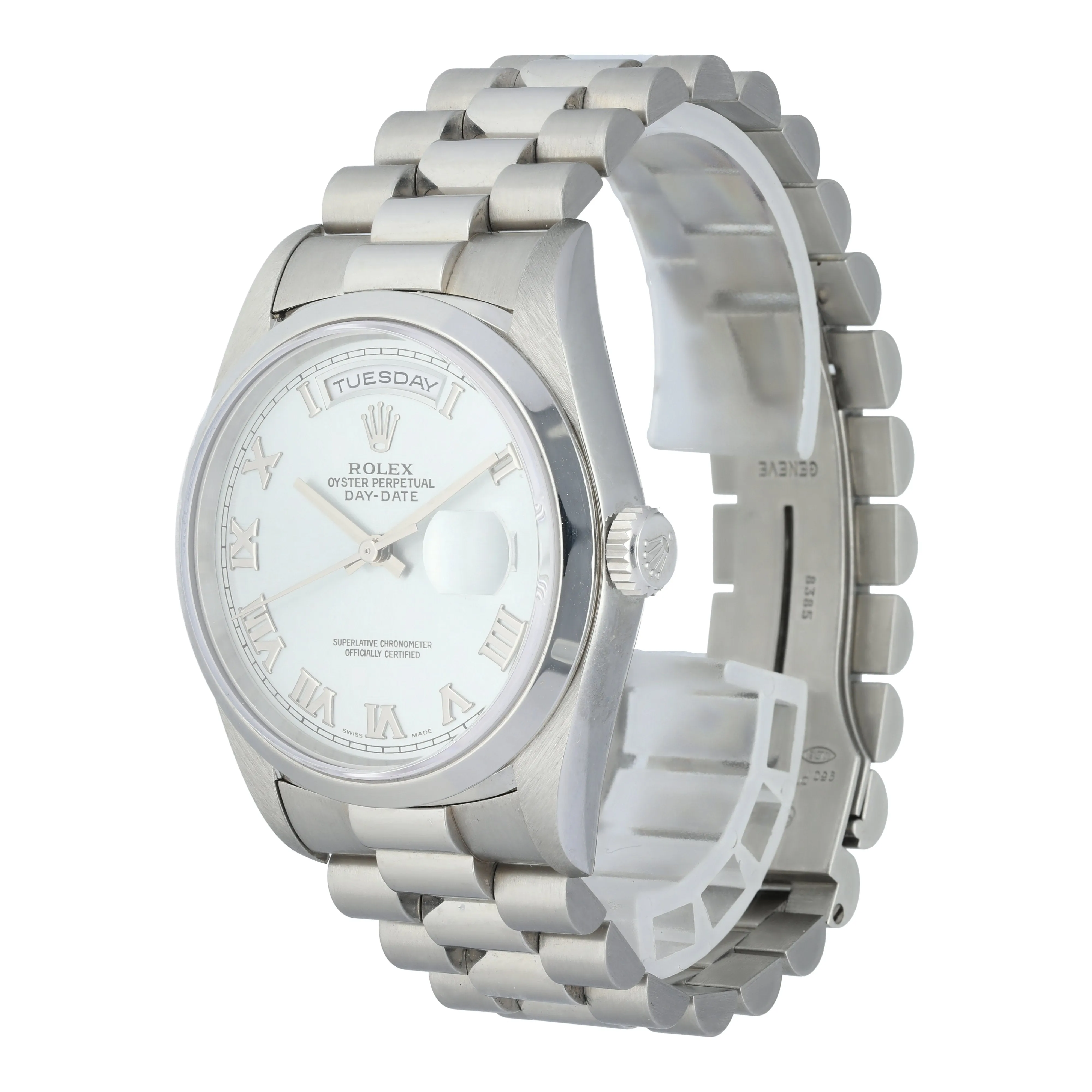 Rolex Day-Date 18206 Platinum Men's Watch Papers