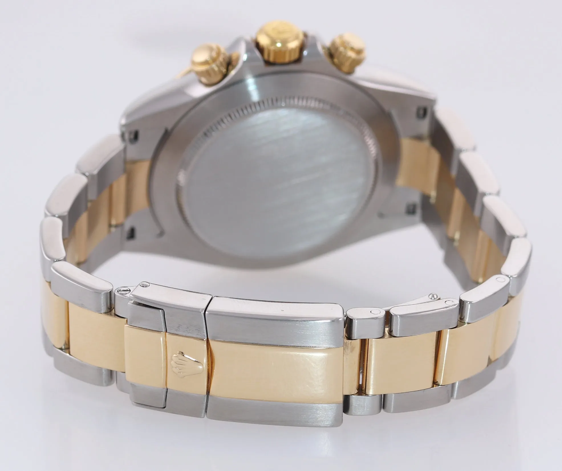 Rolex Daytona 116523 Black Diamond Dial Steel 18k Yellow Gold Two Tone Watch Box