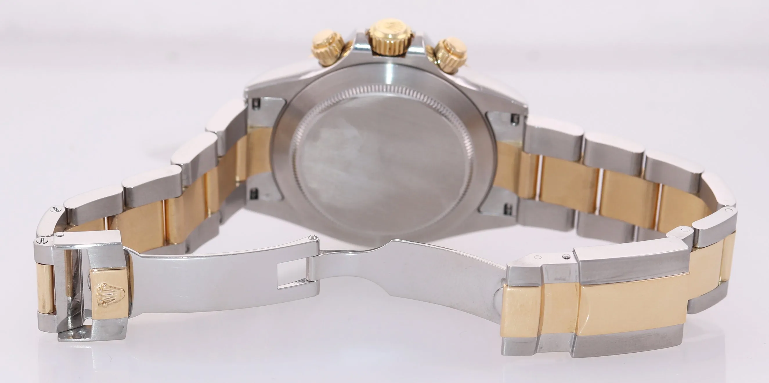 Rolex Daytona 116523 Slate Silver Dial Steel 18k Yellow Gold Two Tone Watch Box