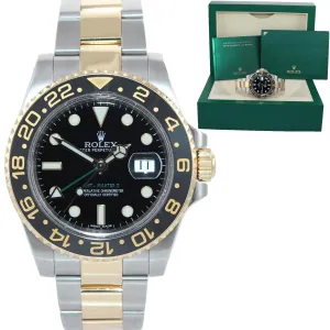 Rolex GMT-Master 2 Ceramic 116713 Black Two Tone Steel Gold Watch Box