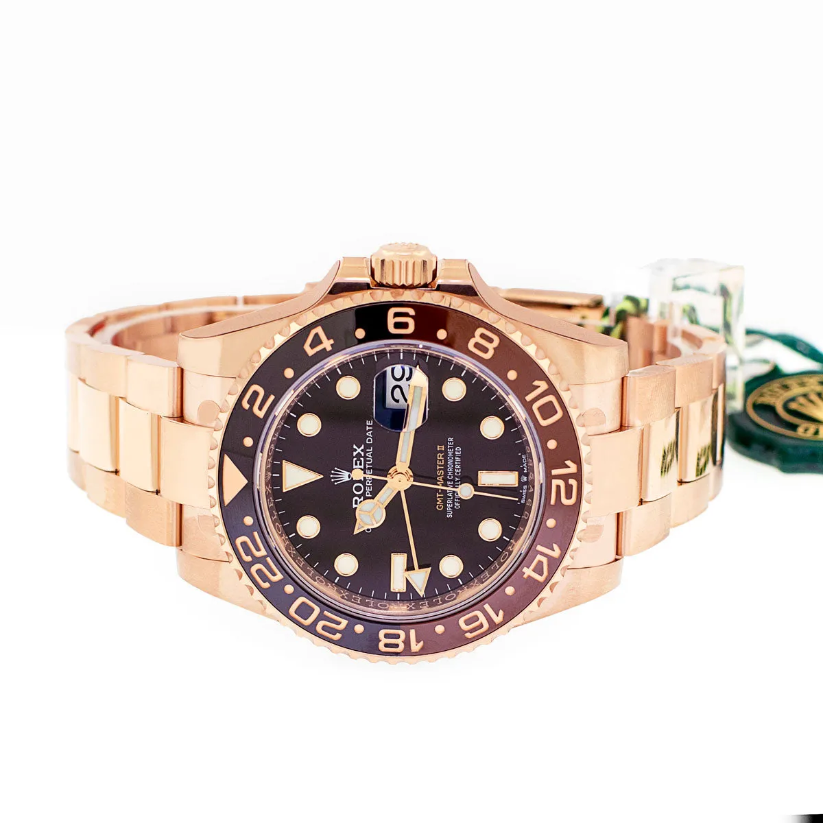 Rolex GMT-Master II "Root Beer" 40mm Everose Gold Black Dial & Brown Black Bezel 126715CHNR