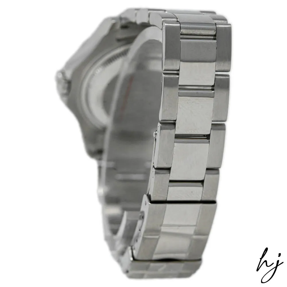 Rolex Ladies Yacht-Master Stainless Steel 35mm Silver Dot Dial Watch Reference #: 168622