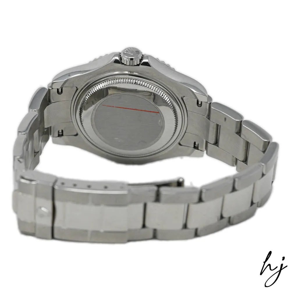 Rolex Ladies Yacht-Master Stainless Steel 35mm Silver Dot Dial Watch Reference #: 168622