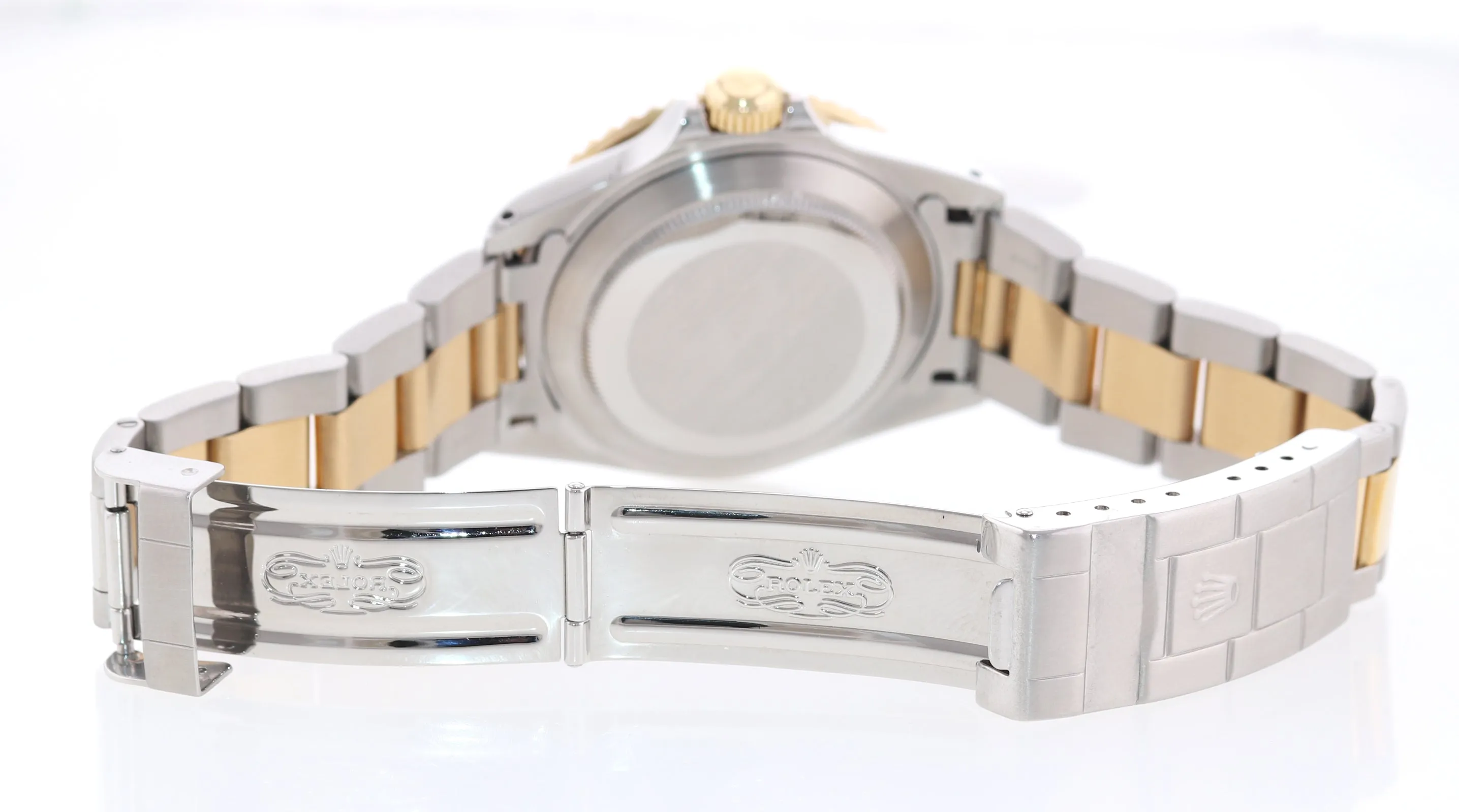Rolex Submariner 16613 18k Gold Steel Two Tone Black 40mm Date Watch Box