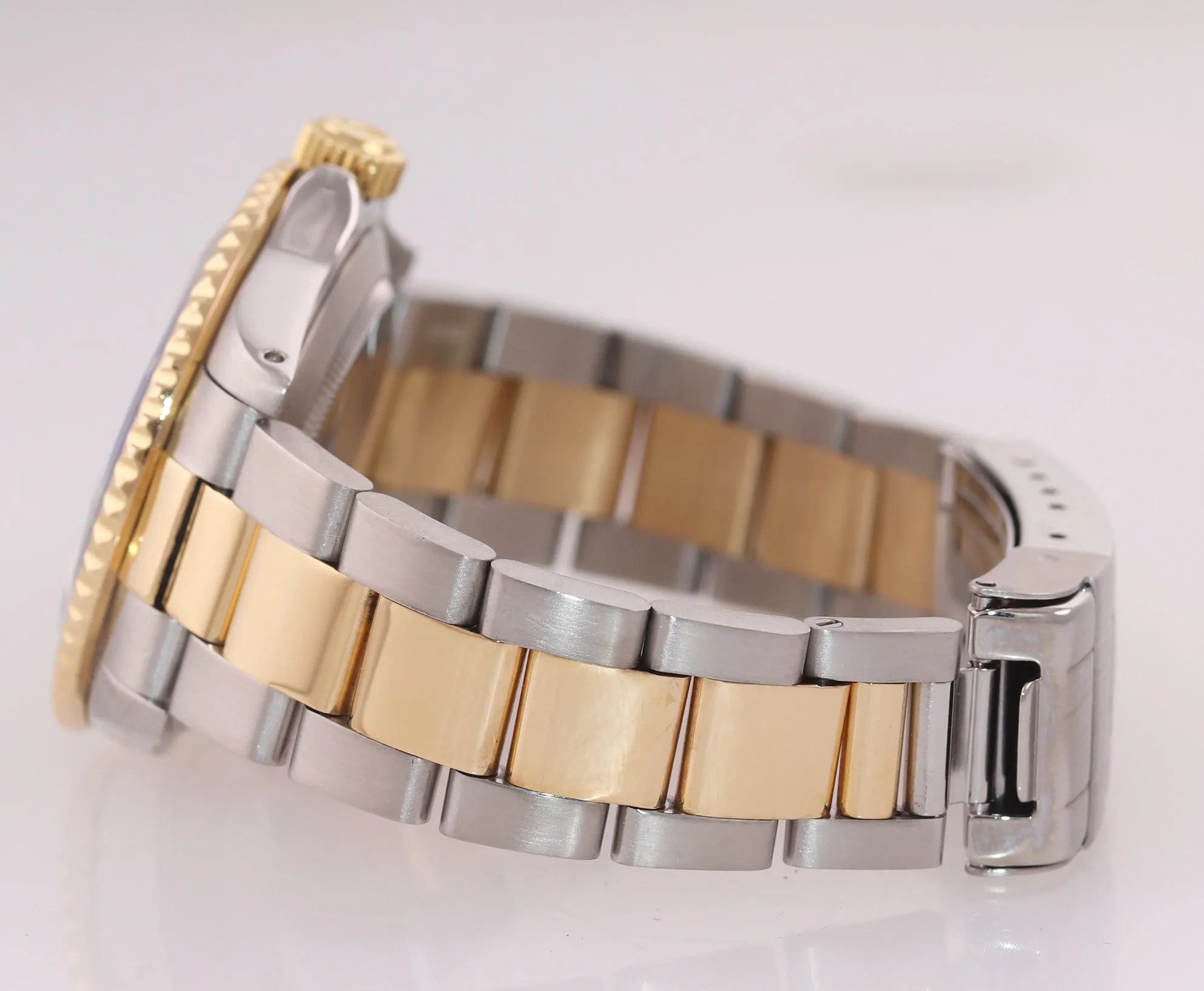 Rolex Submariner 16613 Two Tone 18k Yellow Gold Blue Sunburst Dial 40mm Watch