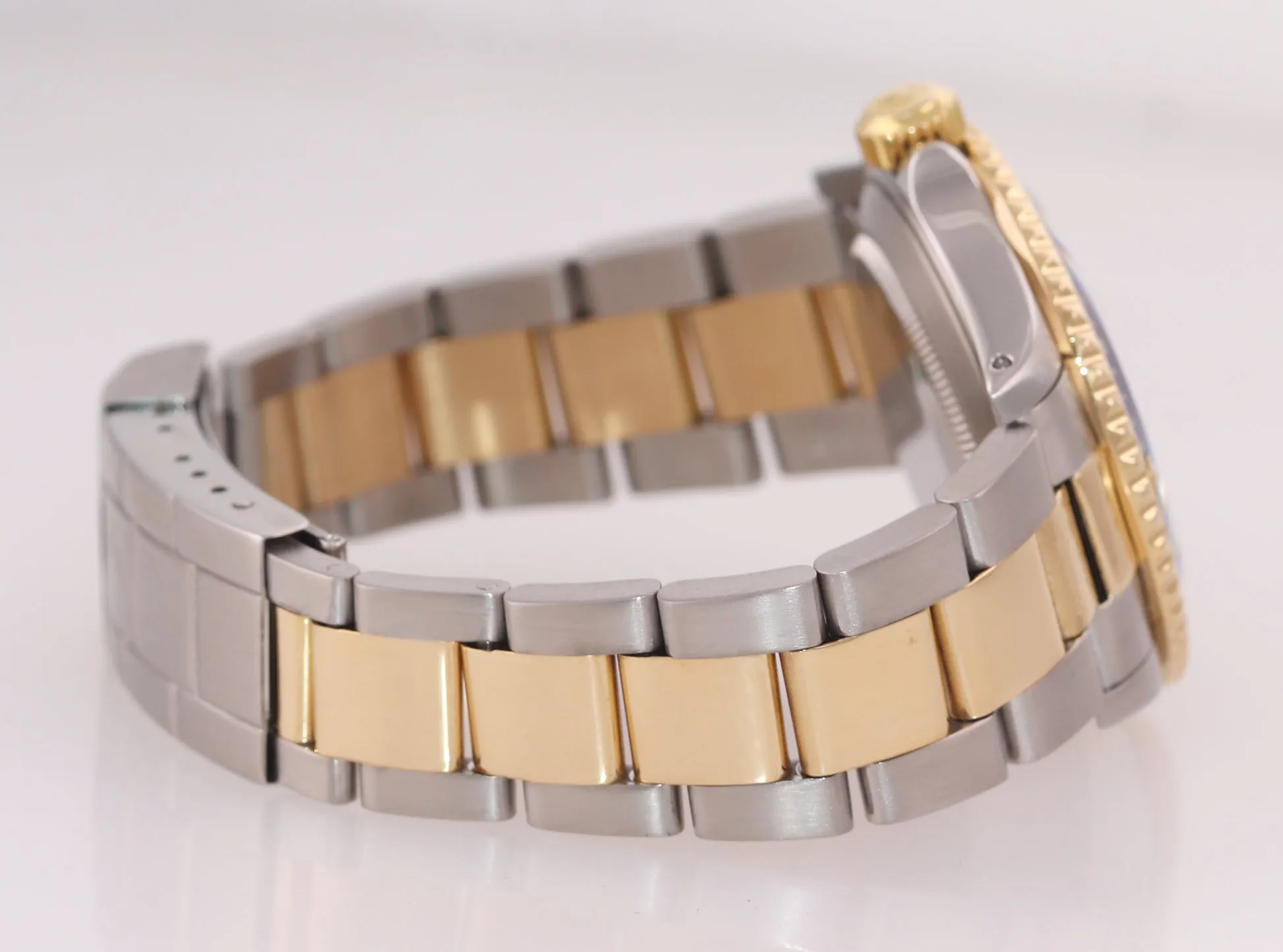 Rolex Submariner 16613 Two Tone 18k Yellow Gold Blue Sunburst Dial 40mm Watch