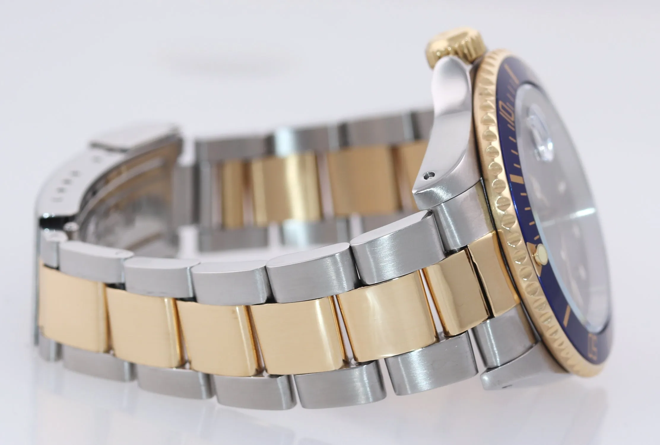 Rolex Submariner 16613 Two Tone 18k Yellow Gold Blue Sunburst Dial 40mm Watch