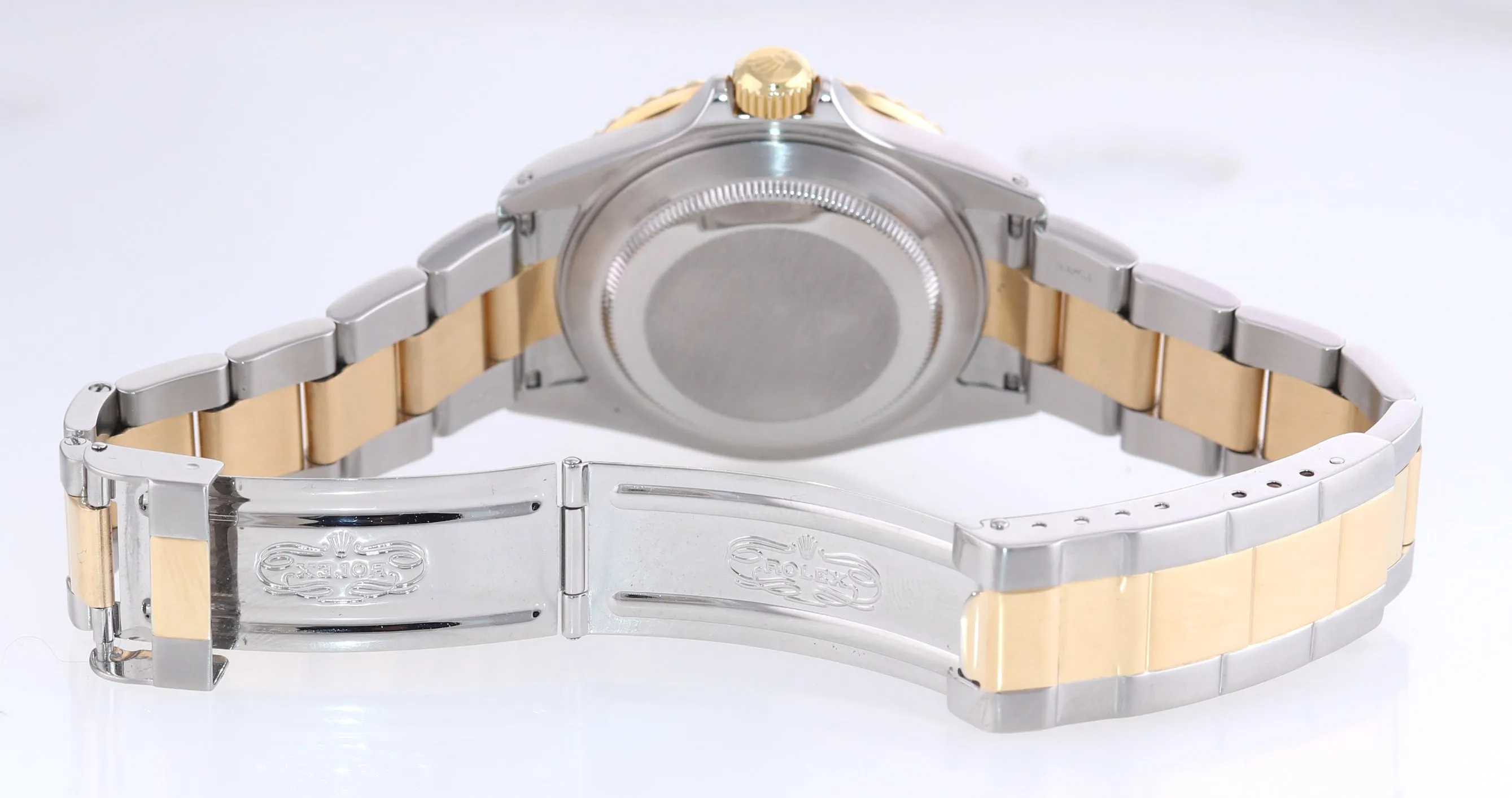 Rolex Submariner 16613 Two Tone Gold Blue 40mm Watch Box Gold Buckle