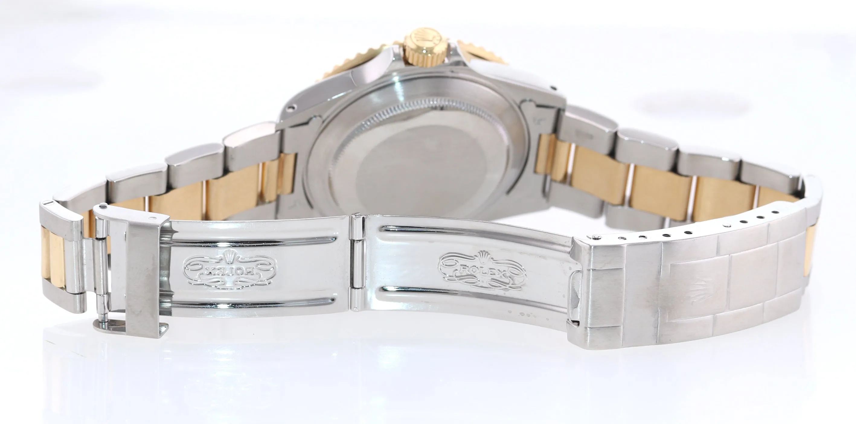 Rolex Submariner 16613 Two Tone Steel 18k Yellow Gold Blue Dial 40mm Dive Watch