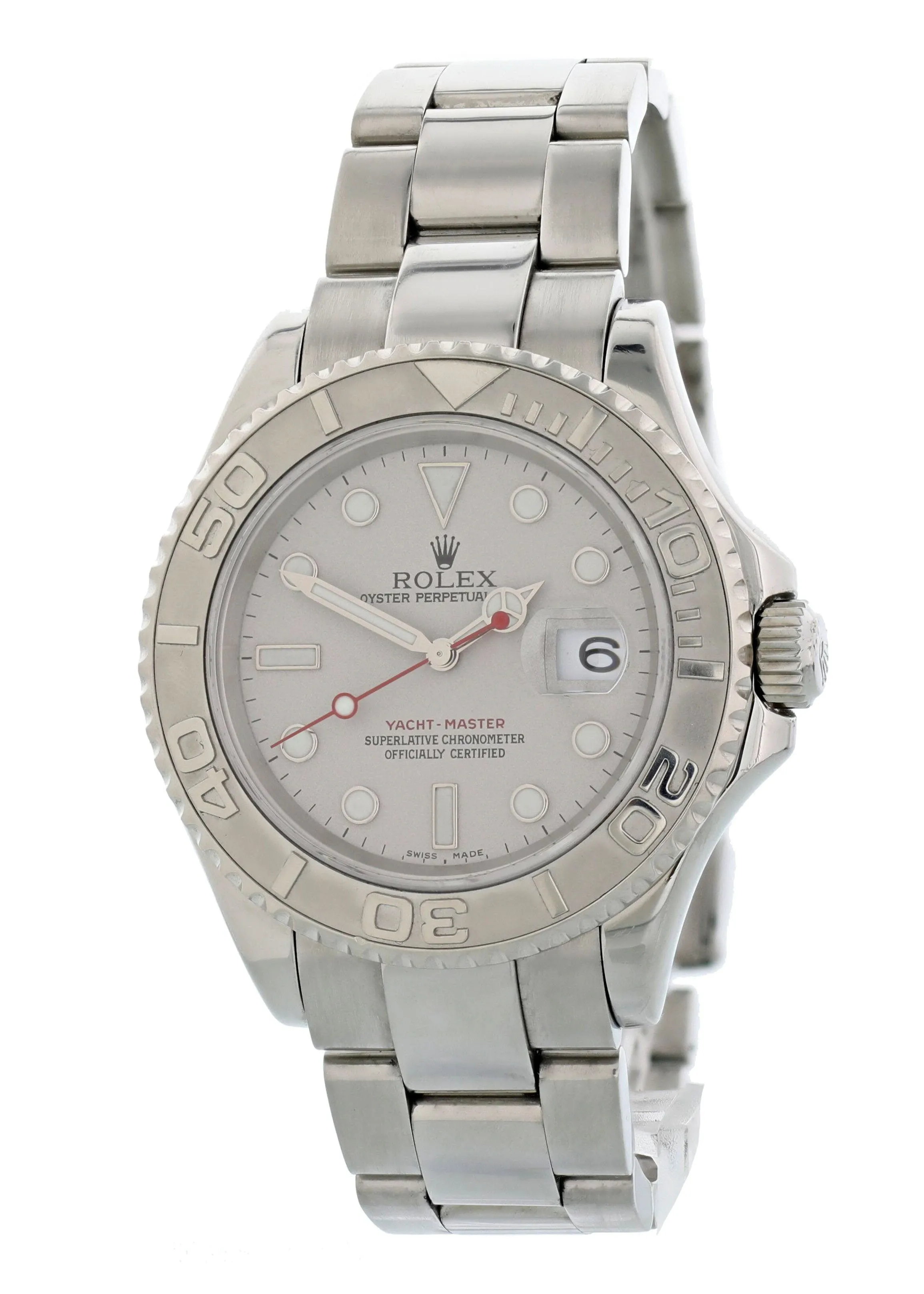 Rolex Yacht-Master 16622 Platinum Bezel Mens Watch