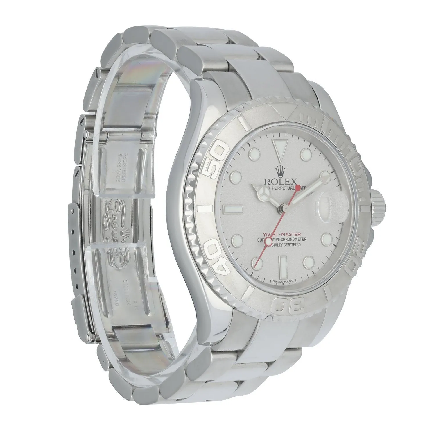 Rolex Yacht-Master 16622 Platinum Bezel Men's Watch