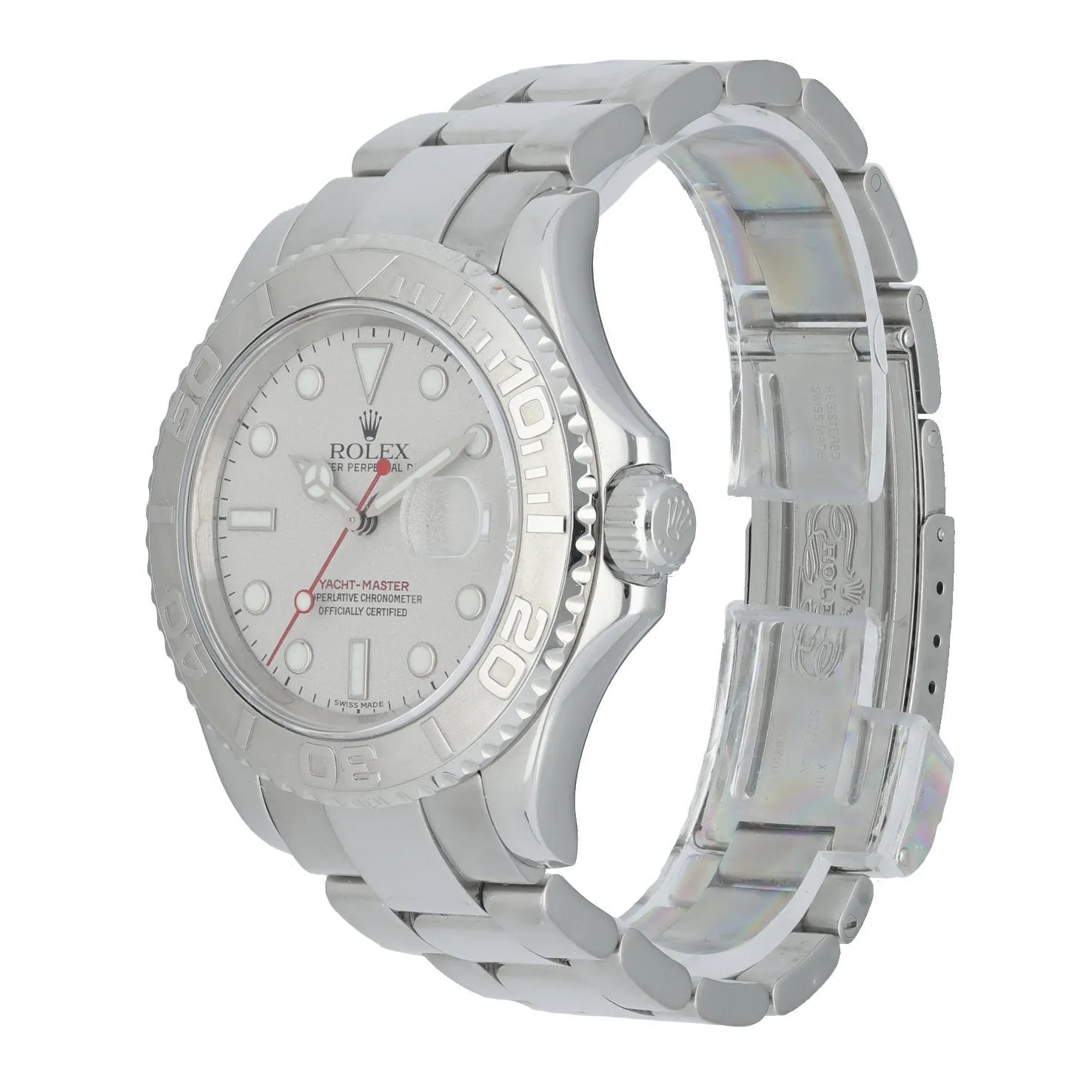 Rolex Yacht-Master 16622 Platinum Bezel Men's Watch