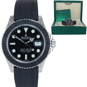 Rolex Yacht-Master 226659 18k White Gold 42mm Oysterflex Rubber Watch