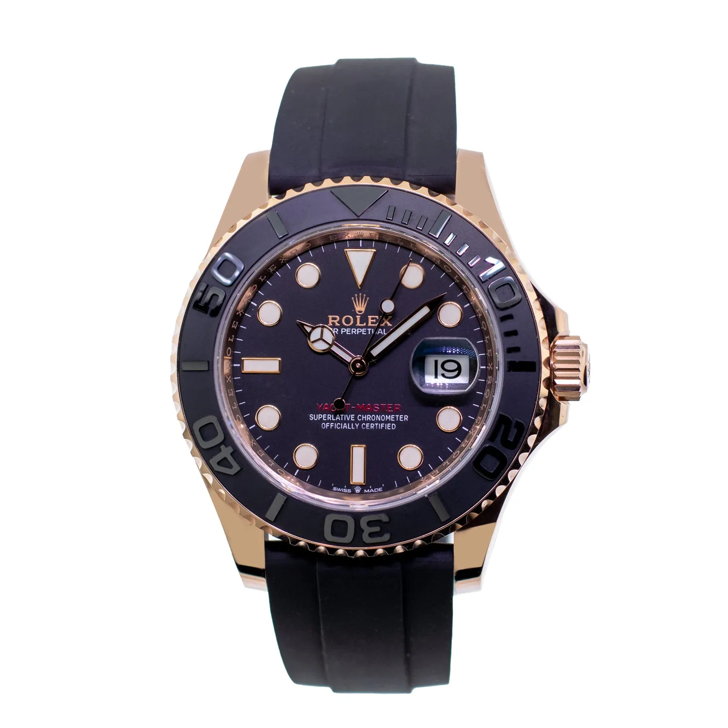 Rolex Yacht-Master 40mm Rose Gold Black Dial & Black Bezel 126655