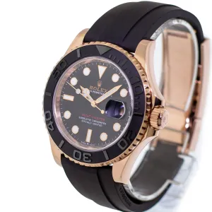 Rolex Yacht-Master 40mm Rose Gold Black Dial & Black Bezel 126655