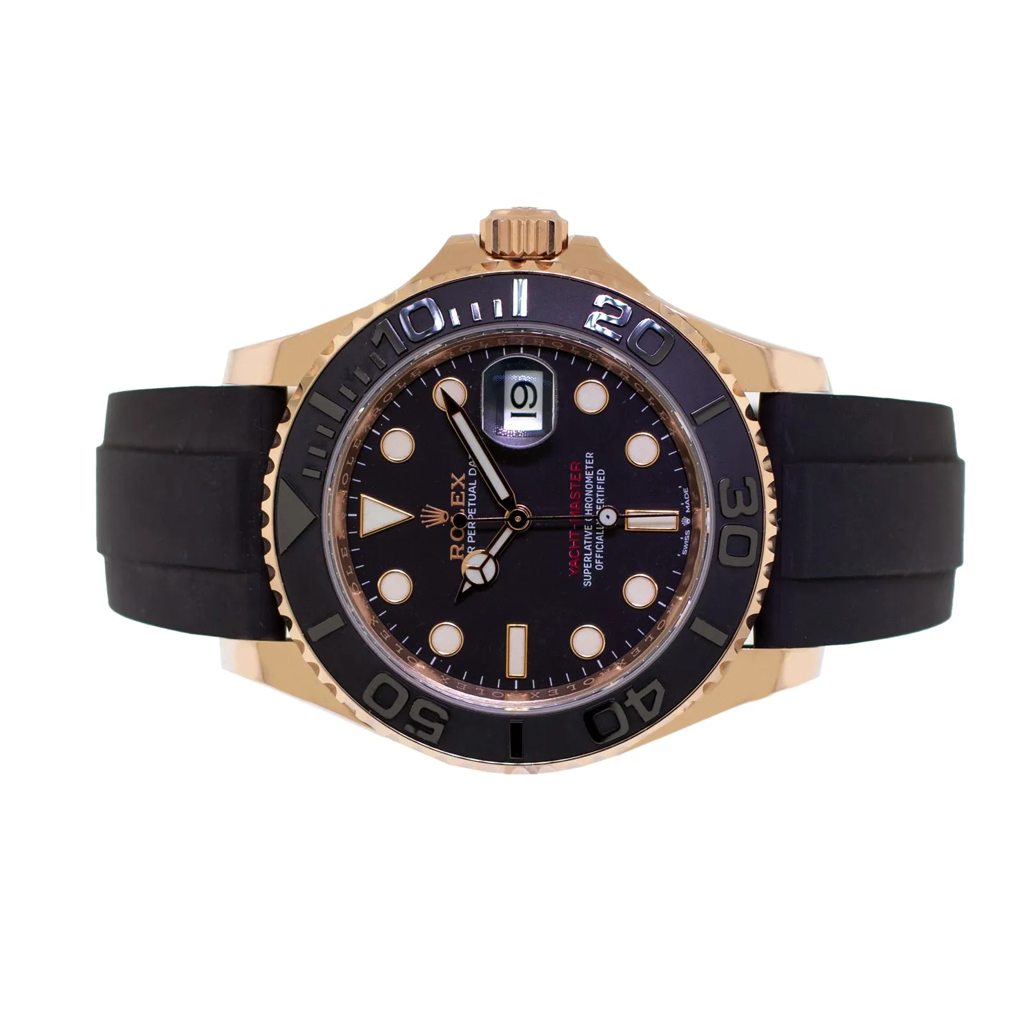 Rolex Yacht-Master 40mm Rose Gold Black Dial & Black Bezel 126655