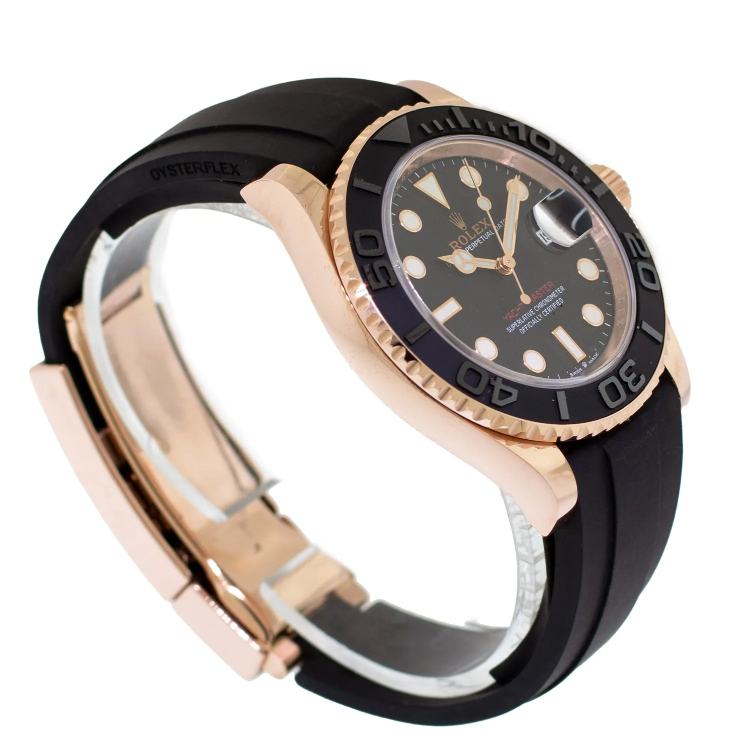 Rolex Yacht-Master 40mm Rose Gold Black Dial & Black Bezel 126655