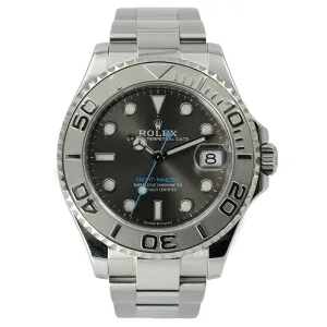 Rolex Yachtmaster 116622 Dark Rhodium Dial w. Platinum Bezel 37mm
